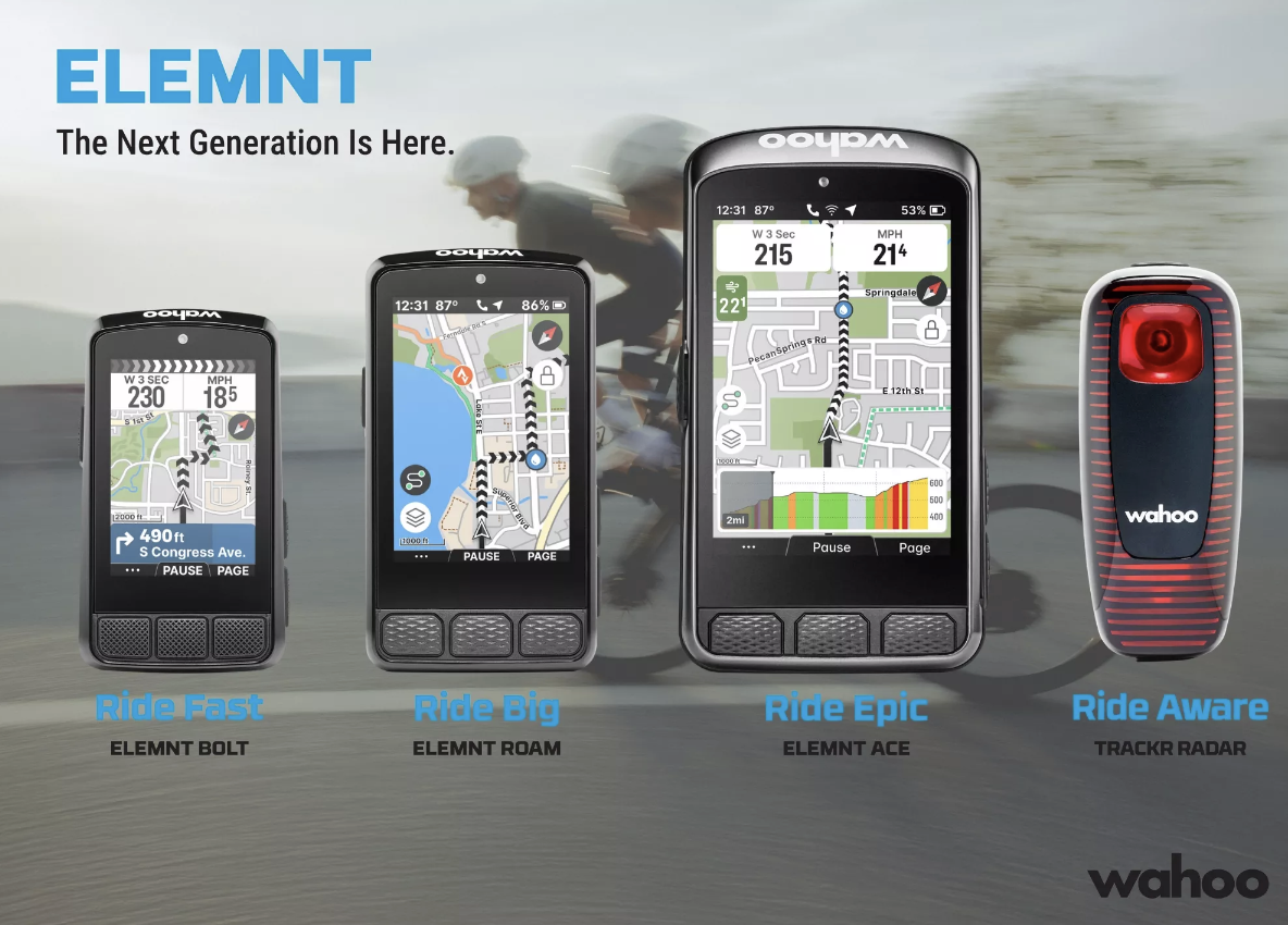 Wahoo Elemnt the next generation…